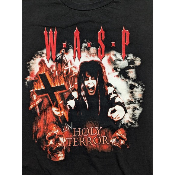 W.A.S.P. Holy Terror Shirt World Domination Nation Metal Concert Tour Tee XL y2k - Picture 3 of 14